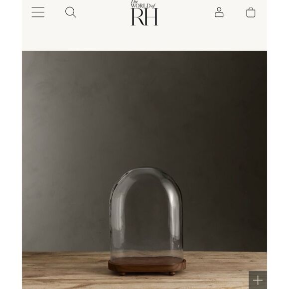 Restoration Hardware 1920S French Glass Cloche - Picture 1 of 16